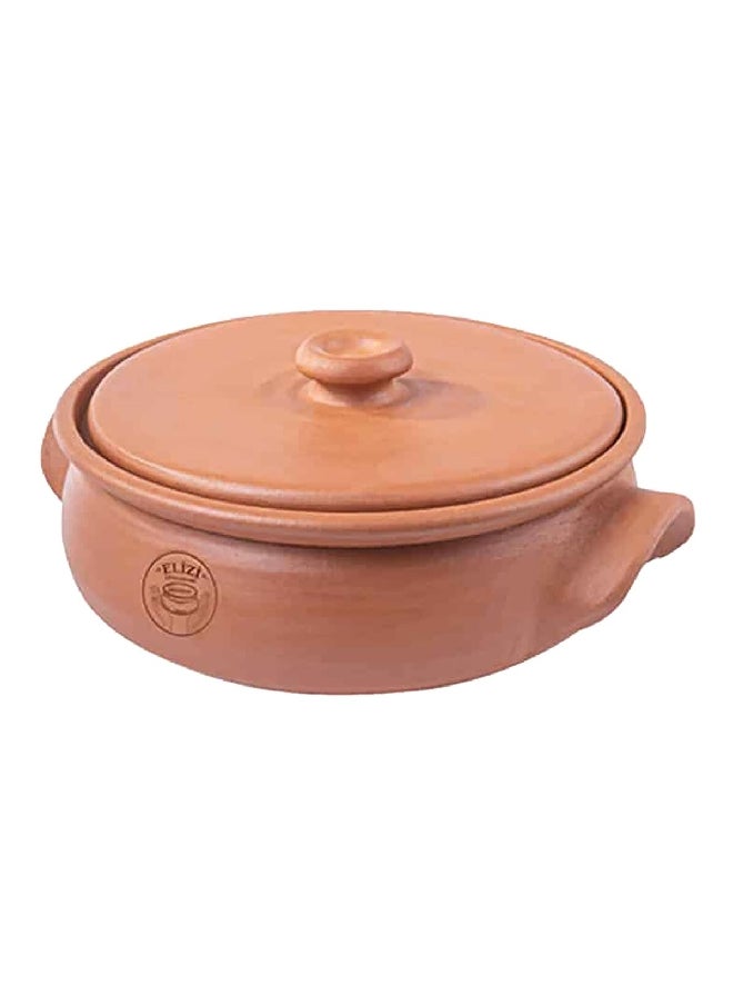 Round Shape Heat Resistant Full Natural Handmade Clay Pot with Lid Brown 10.5 x 30 x 30 cm EL-113 - pzsku/Z90043ED0B50E6BE655E2Z/45/_/1704610387/c535c810-b5ef-4833-9001-400aadcd1e76