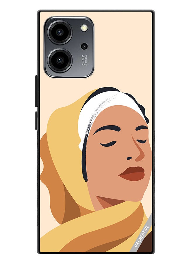 VR CREATIVE Protective Case Cover For Honor 80 SE Cartoon Woman Shape Design Multicolour - Image 1