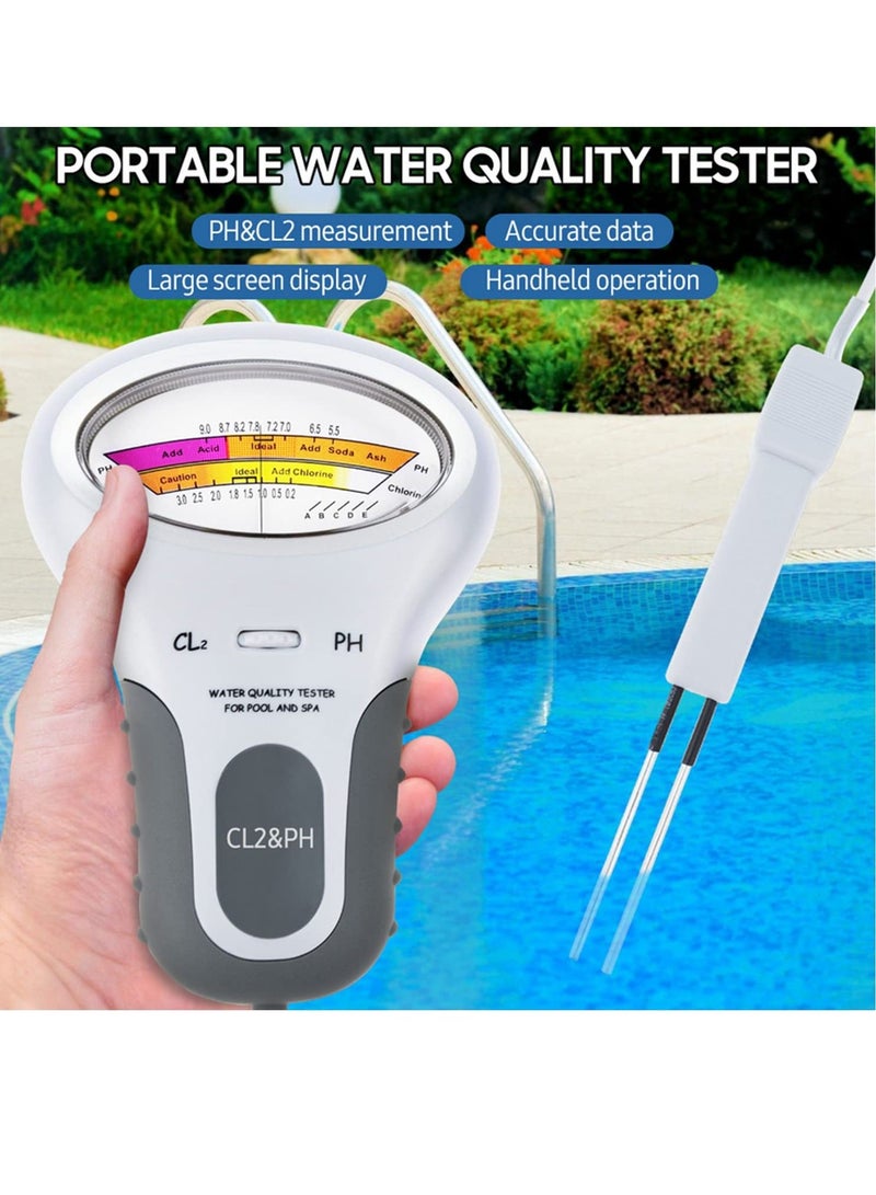 2 in 1 PH Chlorine Meter Tester PC-102 PH Tester Chlorine Water Quality Testing Device CL2 Measuring for Pool Aquarium  - Image 5