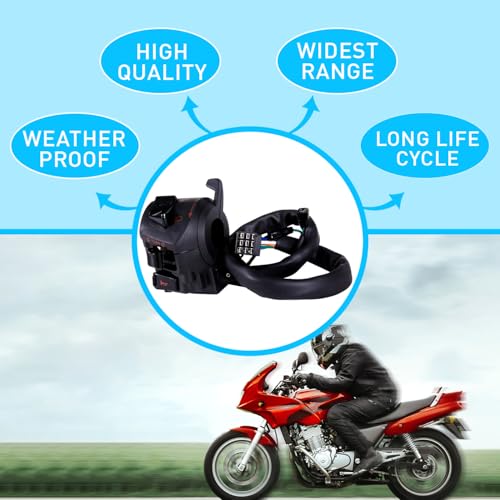 UNO Minda SW-0659AD Handle BAR Switch- Left Side (Kick Start) 2_Way For-Honda-Unicorn Black, Mechanical - Image 4