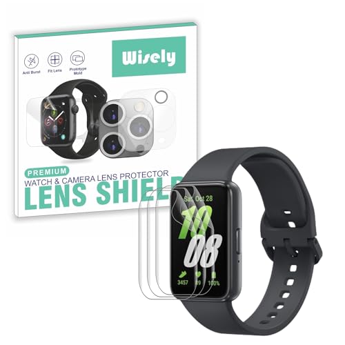 Wisely |3pcs| Screen Guard Protector For Samsung Galaxy Fit 3 Smartwatch |40mm| Bubble Free, Easy installation kit, Clear HD, Full Cover - Image 1
