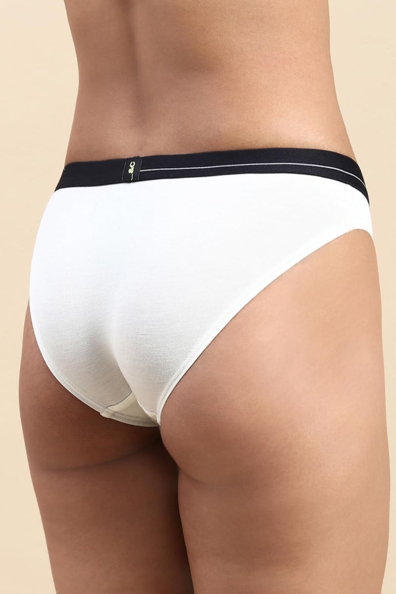 Circus &Circus Puresoft Beechwood Modal Bikini Innerwear for Women - Seamless Underwear - Ivory, Small - Image 4