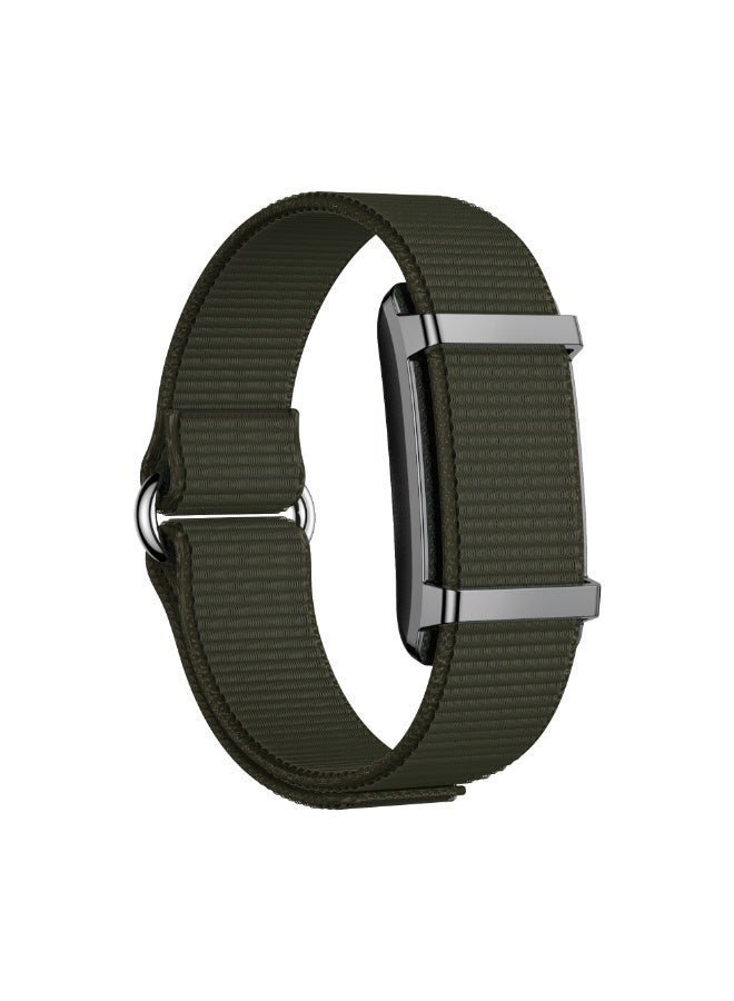 AROAQ Y25 Bluetooth Smart Bracelet – Heart Rate, SpO2, Sleep Tracking, Fitness Modes, 1ATM Waterproof, Magnetic Charging – Android & iOS Compatible – Army Green - Image 2