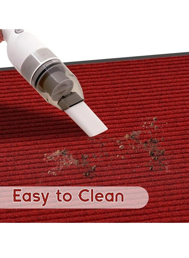 Spaceshoop Heavy Duty Large Outdoor Indoor Entrance Doormat Waterproof Low Profile Entrance Rug Front Door Mat Patio Anti-Size 55 * 35 - Image 3