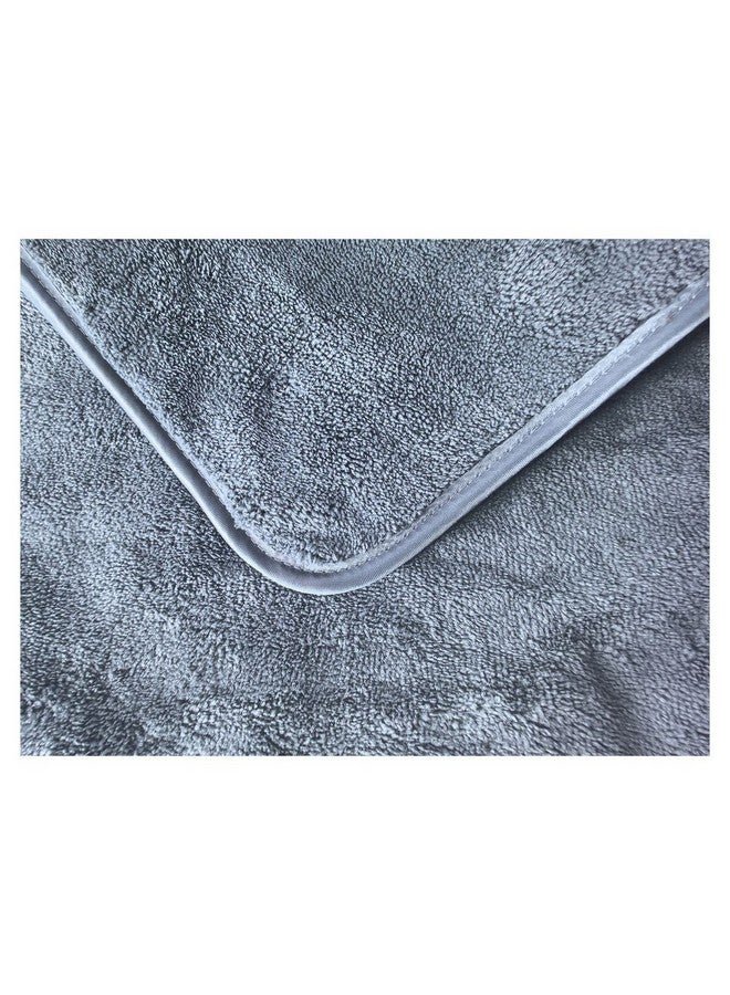 AUTOSMART 2-Piece Thick Plush Microfiber Towel Grey 30 x 40 cm MCA4062 - Image 4