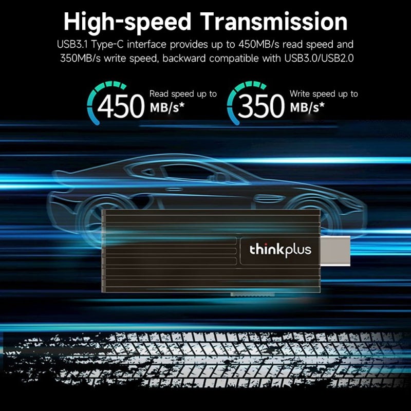 thinkplus TU202 256GB USB3.0/Type-C Dual-port Portable Solid Sate U Disk High-speed USB Flash Drive for Smartphone PC Laptop - Image 5