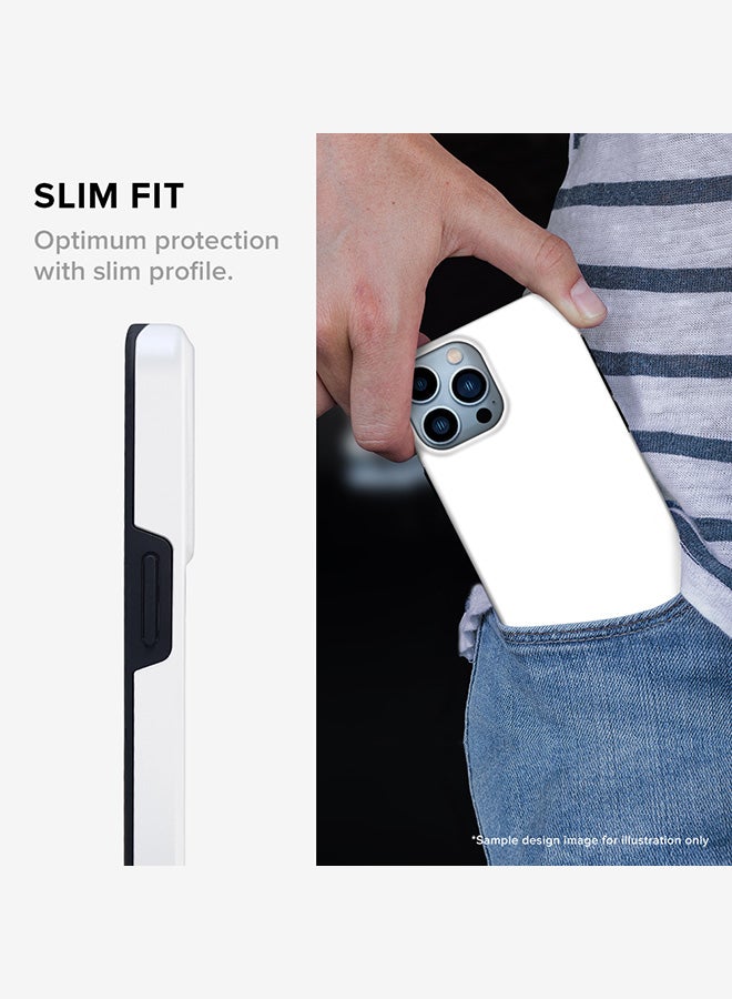 Stylizedd حافظة Tough Pro لجهاز iPhone 15 Pro Max بطبقتين هجين PC TPU غلاف مخصص للهاتف بتشطيب غير لامع - طباعة رخامية زرقاء - Image 3