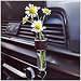 EHERDM Removable Car Vent Flower Vase with Metal Clamp Car Air Outlet Vase Car Vent Flower Holder Car Vent Flower Pot Decorative Flowers for Car Interior - Image 2