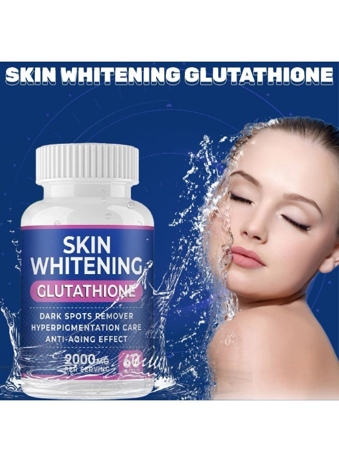 Skin Whitening Capsules 2000mg – Brightening & Anti-Aging Antioxidant Supplement, 60 Capsules - Image 4