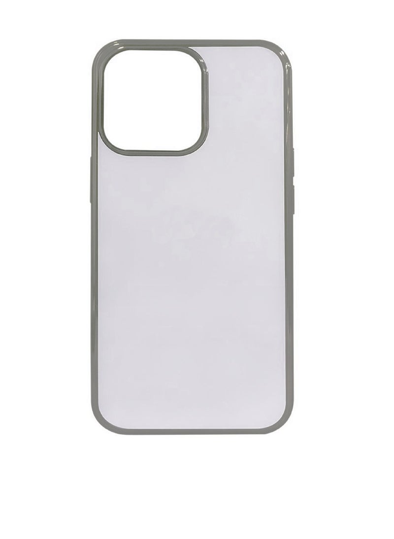 Digi Core حافظة آيفون 15 برو حافظة كريستالية شفافة لهاتف آيفون 15 برو ماكس مع حافة فضية 6.7 بوصة مضادة للأصفرار العسكري للحماية من السقوط حافظة هاتف واقية مضادة للصدمات 6.7 بوصة لهاتف آيفون 15 برو ماكس