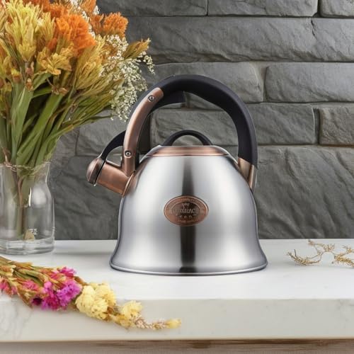 LUXGRACE Tea Kettle -2.2 Quart Tea Kettles Stovetop Whistling Teapot Stainless Steel Tea Pots for Stove Top Whistle Tea Pot - Image 5