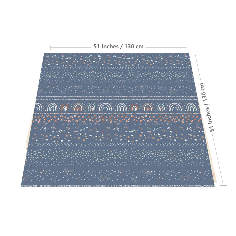 Womumon Splat Mat for Under High Chair/Arts/Crafts, WOMUMON 51" Waterproof Spill Mat Washable Non-Slip Floor Protector Splash Mat, Messy Mat and Table Cloth - Image 2