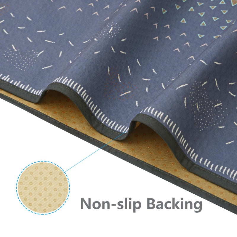 Womumon Splat Mat for Under High Chair/Arts/Crafts, WOMUMON 51" Waterproof Spill Mat Washable Non-Slip Floor Protector Splash Mat, Messy Mat and Table Cloth - Image 3