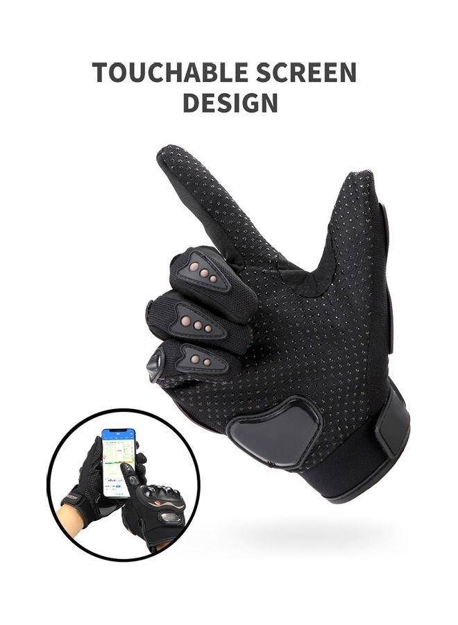 NIBEMINENT Men’s Motorcycle Rider Anti-Fall Full Finger Gloves - Image 2