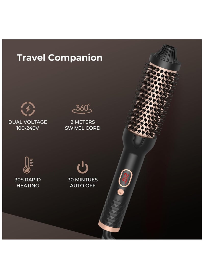 general Double PTC Thermal Brush 120-210°C, 38 mm Heated Hair Curler Brush Ionic Heated Comb Straightening Brush for Hair Curler Hair Straightener Women's Gift 3 in 1 Hot Brush - Image 3