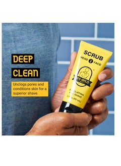 Bee Bald BEE BALD SCRUB Exfoliating Pre-Shave deep cleans & removes pore clogging dirt, oil & dry, flaky skin. Prepares skin for a ‘super close shave’ leaving it ‘smoother than a baby's behind' 3 Fl Oz  - Image 5