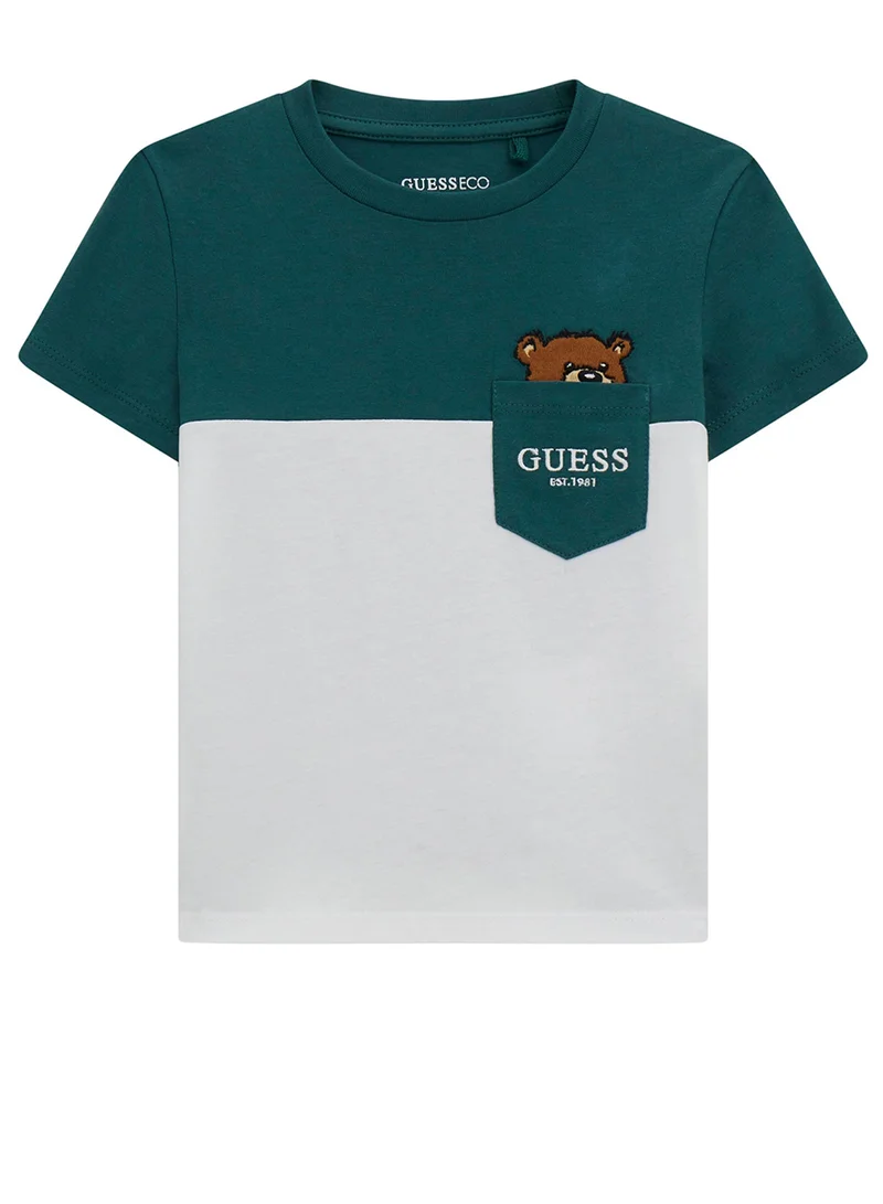 GUESS Kids Logo Crew Neck T-Shirt