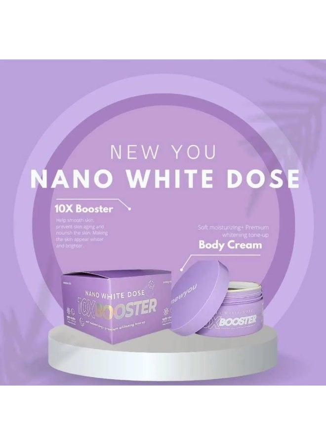 New You Newyou Skin Nano White Dose 10X Booster Cream – Premium Whitening Tone-Up Moisturizing Cream for Soft, Glowing, Hydrated Skin | Day & Night Brightening Formula with Smooth Texture, Deep Nourishment & Radiant Finish 200g - Image 5