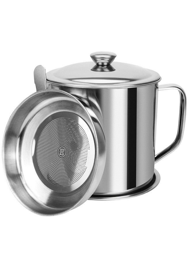 Golf Bacon Grease Container,Kitchen Oil Container Can with Strainer and Anti-slip coaster tray for Store Meat Frying Oil and Cooking Grease Storage - Image 1
