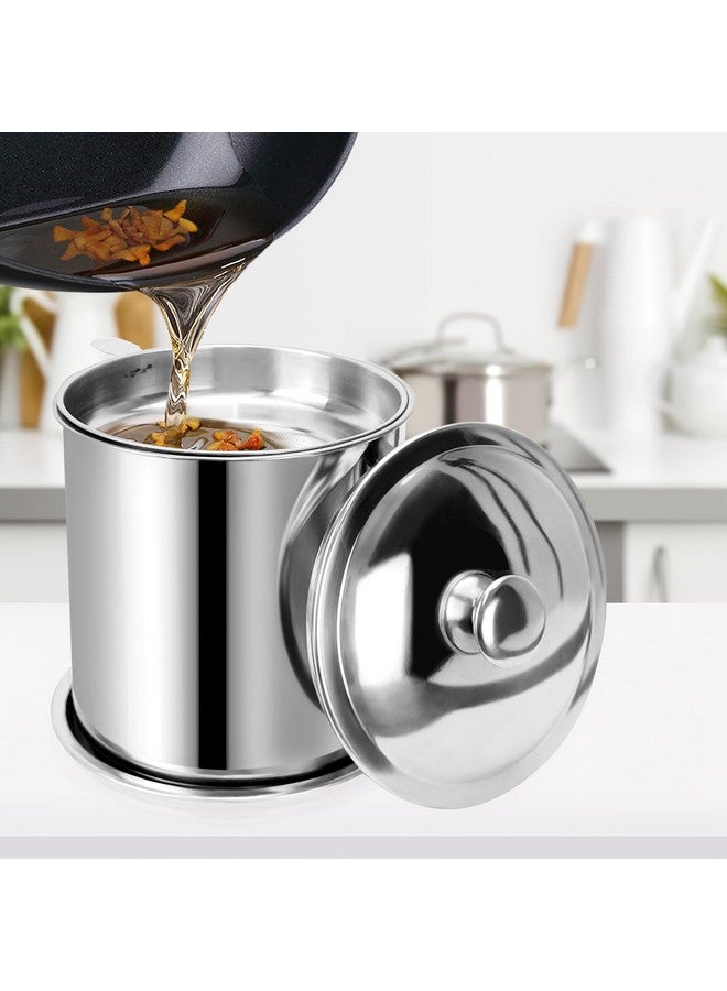 Golf Bacon Grease Container,Kitchen Oil Container Can with Strainer and Anti-slip coaster tray for Store Meat Frying Oil and Cooking Grease Storage - Image 4