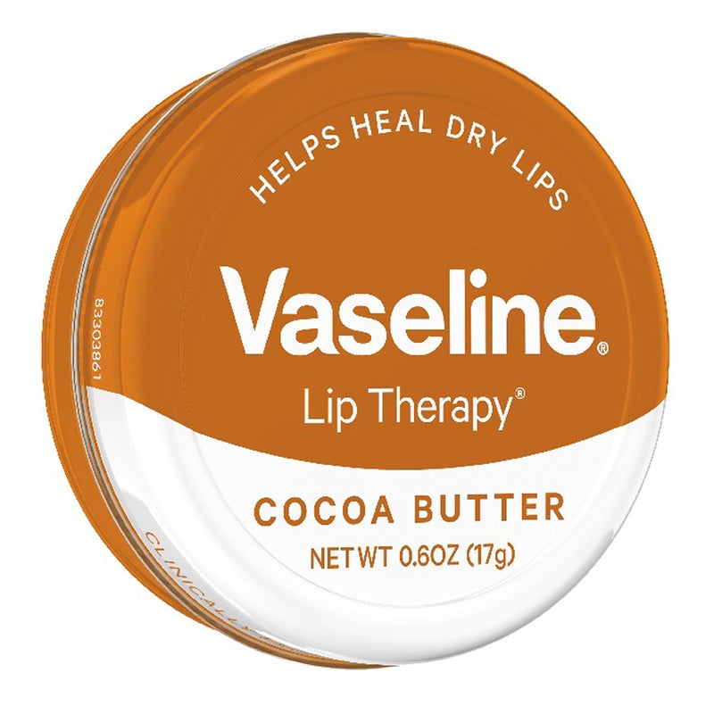 Vaseline Lip Therapy Lip Balm Tin, Cocoa Butter, 0.6 oz - Image 2