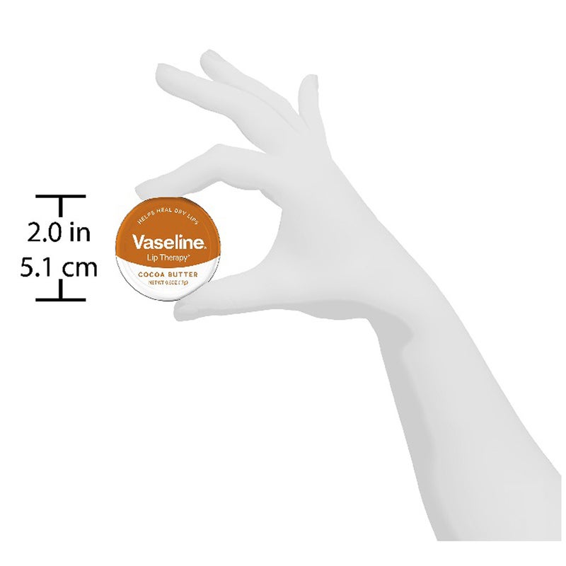 Vaseline Lip Therapy Lip Balm Tin, Cocoa Butter, 0.6 oz - Image 5