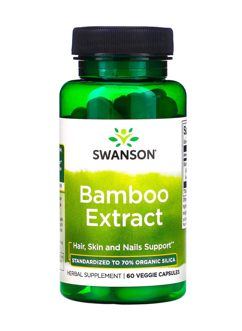 سوانسون مستخلص الخيزران ، 60 كبسولة نباتية