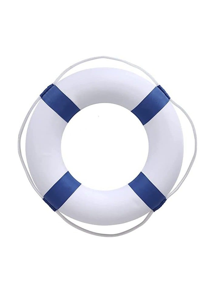 حلقة نجاة بيضاء بخطوط زرقاء - Image 4