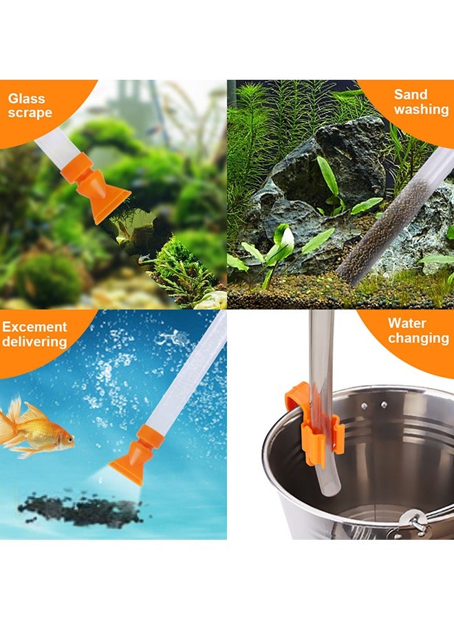 Generic Aquarium Gravel Cleaner, New Quick Water Changer with Air-Pressing Button Fish Tank Sand Cleaner Kit Aquarium Siphon Vacuum Cleaner with Water Hose Controller Clamp  - Image 5
