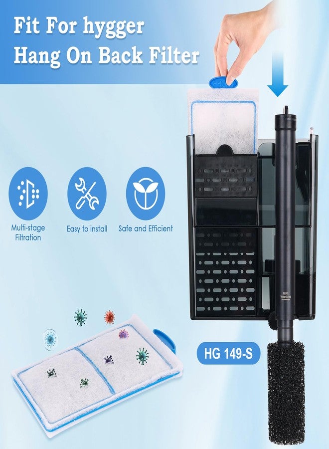 هايغر عبوة من 10 خراطيش فلتر كربون بديلة لحوض السمك من هيجر، فلتر معلق على الظهر HG149 HG099-S - Image 3