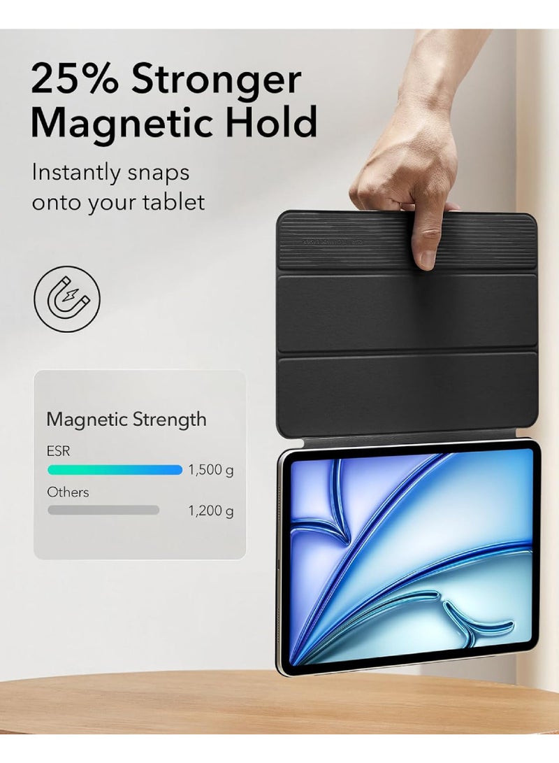 Rock Pow Cover Case For iPad Pro 11 inch M4 2024 Case A2836, A2837 Powerful Magnetic Attachment Slim Trifold Stand Case Supports Pencil Pro and Pencil(USB-C) Durable Protection Rebound Series 2024 5th Gen Pro 11 inch M4 Case - Image 4