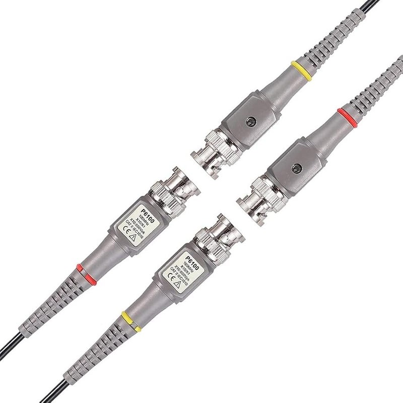 P6100 مجسات راسم الإشارات 100 ميجاهرتز مجموعة كابل اختبار BNC مع مشابك التمساح - Image 5