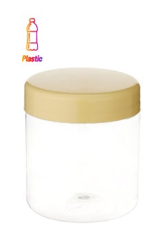 Sunpet 12 Pcs pet jar Sunpet, Plastic Food Storage Canisters, Yellow/Clear, 100 ml 