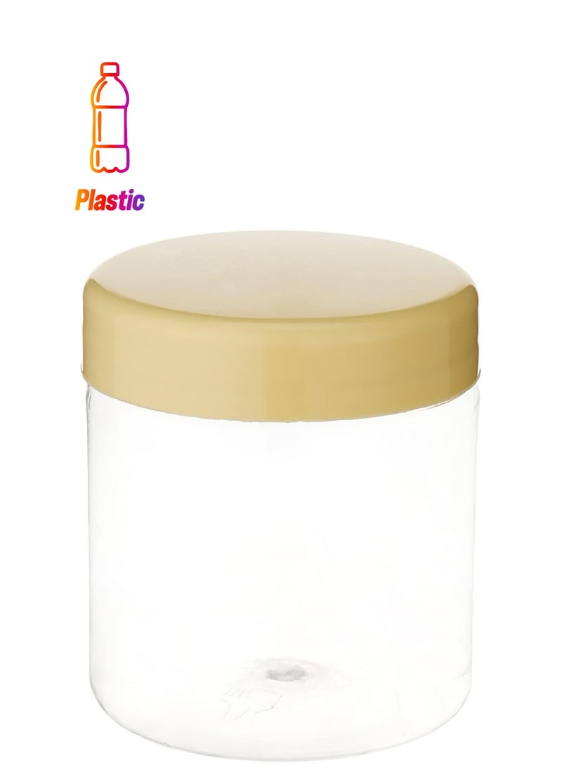 Sunpet 12 Pcs pet jar Sunpet, Plastic Food Storage Canisters, Yellow/Clear, 100 ml 