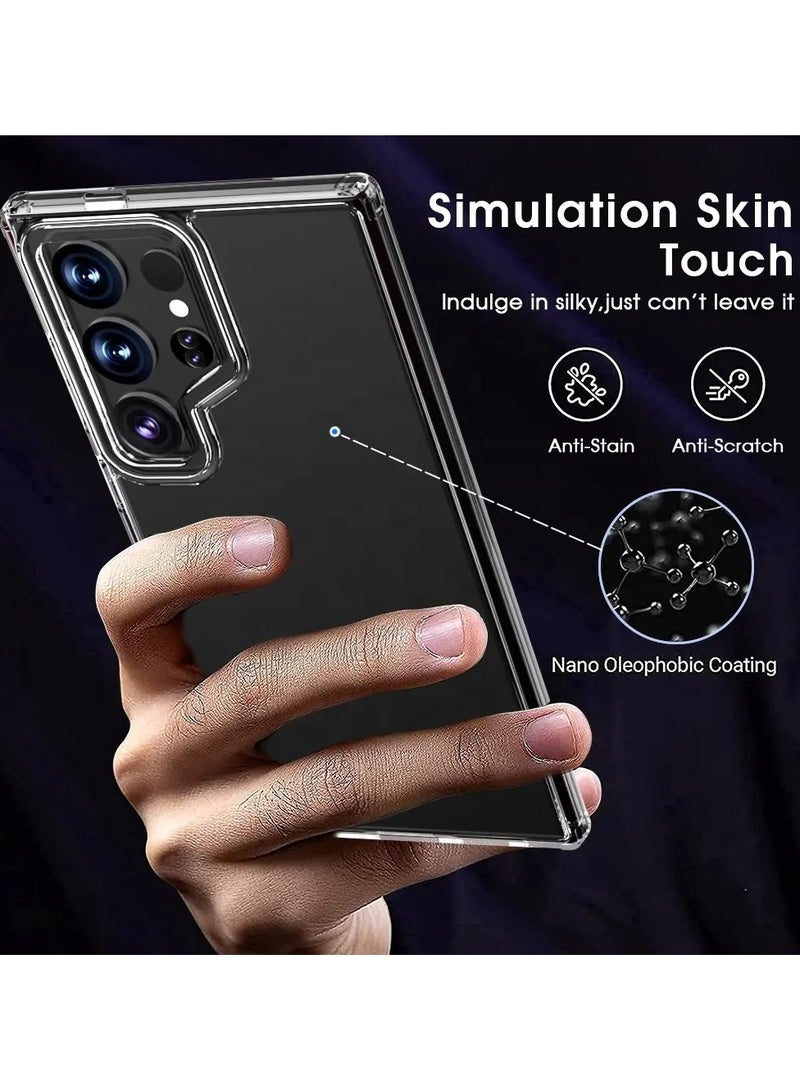 إكس ليفيل جراب X-Level Armor Series غير اللامع المقاوم للسقوط لهاتف Samsung Galaxy S25 Ultra (شفاف) - Image 4