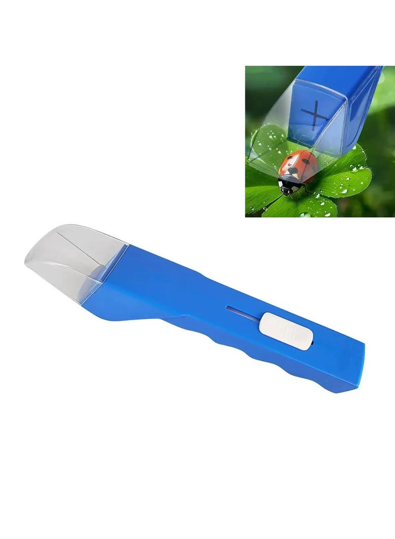 Generic 1 Piece Handheld Insect Trap Spider Trap Bee Insect Clip Artifact Insect Catching Tool, Safe Outdoor Capture Blue  - Image 1