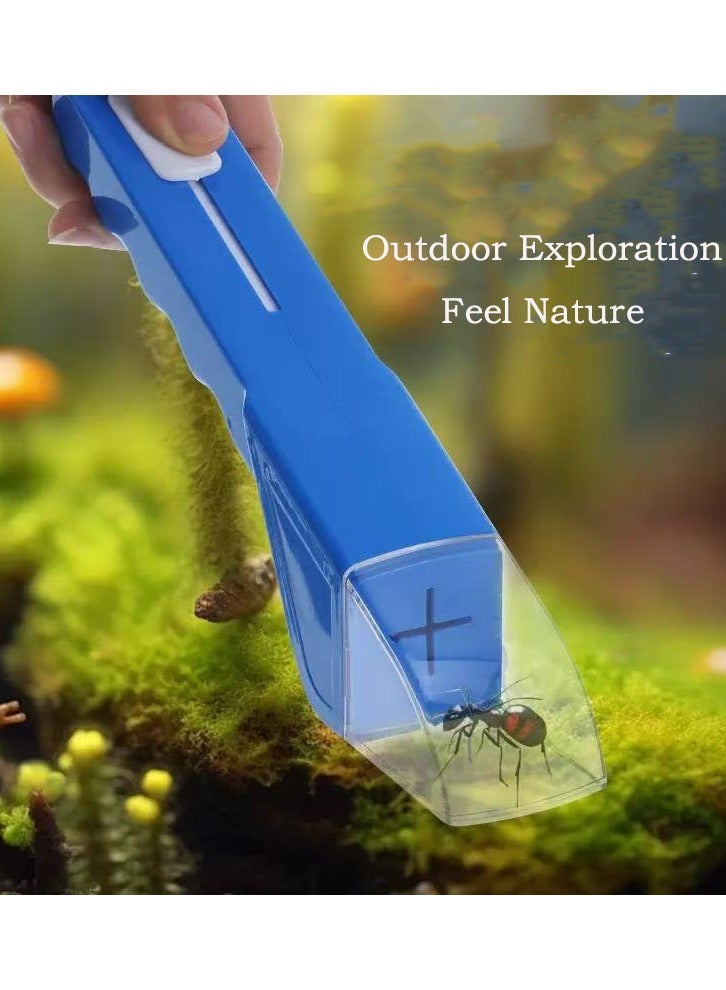 Generic 1 Piece Handheld Insect Trap Spider Trap Bee Insect Clip Artifact Insect Catching Tool, Safe Outdoor Capture Blue  - Image 5