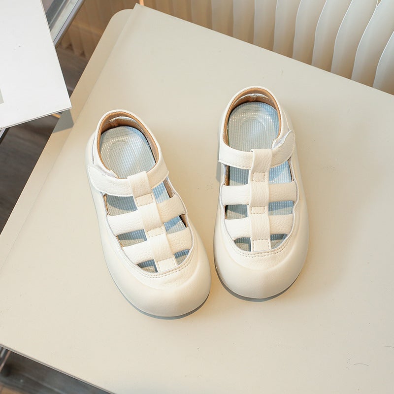 Baotou Roman Sandals Women'S 2025 Summer Fashion New Outerwear Braided Pig Cage Shoes Soft Sole Hollow Casual Beach Shoes - Image 3
