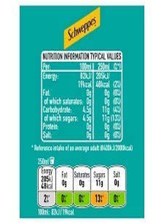 Schweppes Bitter Lemon Can 320ml, Pack of 6 Cans (Imported Product) - Image 4
