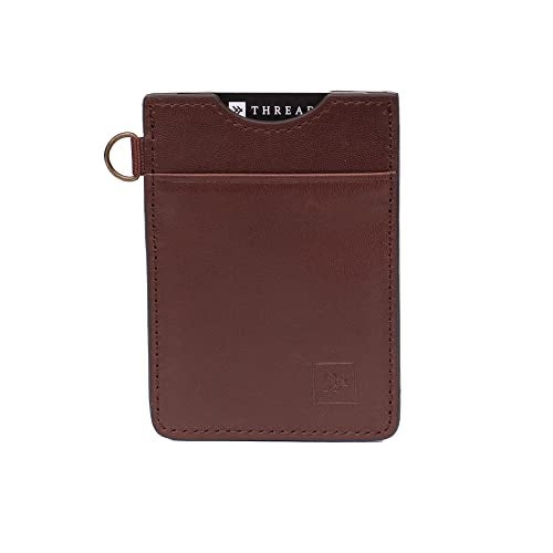 Thread Wallets Ultra Slim Minimalist Card Holder Wallet (Chocolate) - Image 1