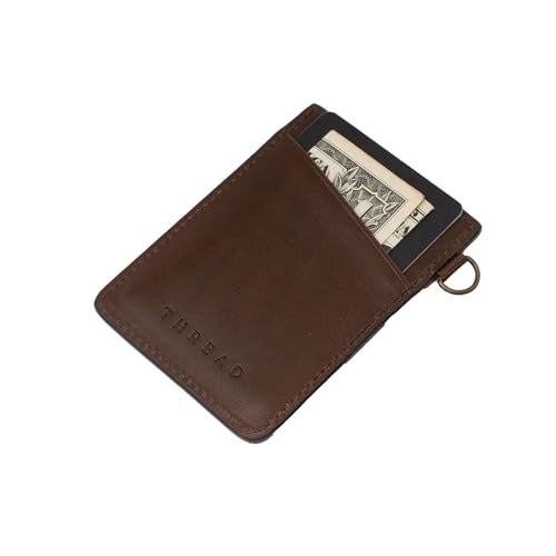 Thread Wallets Ultra Slim Minimalist Card Holder Wallet (Chocolate) - Image 2