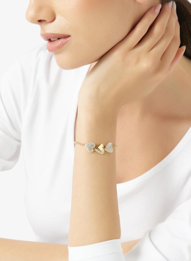 GUESS Hearts Pave Chain Bracelet - Image 5
