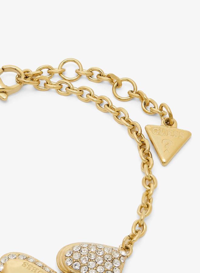 GUESS Hearts Pave Chain Bracelet - Image 4