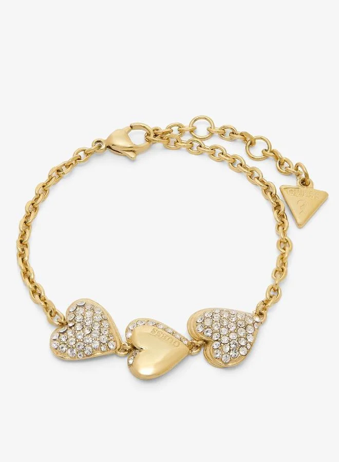 Hearts Pave Chain Bracelet