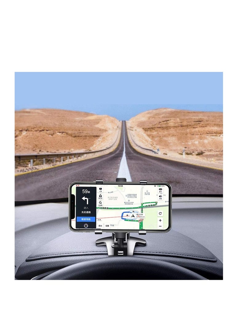 SYOSI Car Phone Mount 360 Degree Rotation Dashboard Cell Phone Holder for Car Clip Mount Stand Suitable for 4 to 7 inch Smartphones - Image 4