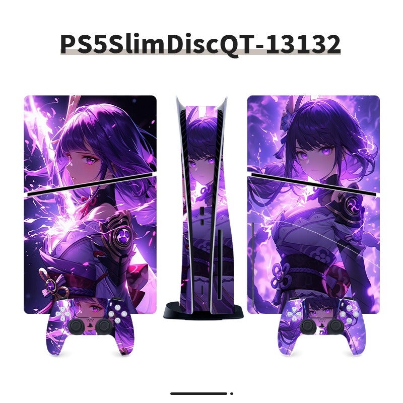 Sticker for PS5 game console digital version anime female character European and American style sticker foreign trade personalized anime color sticker