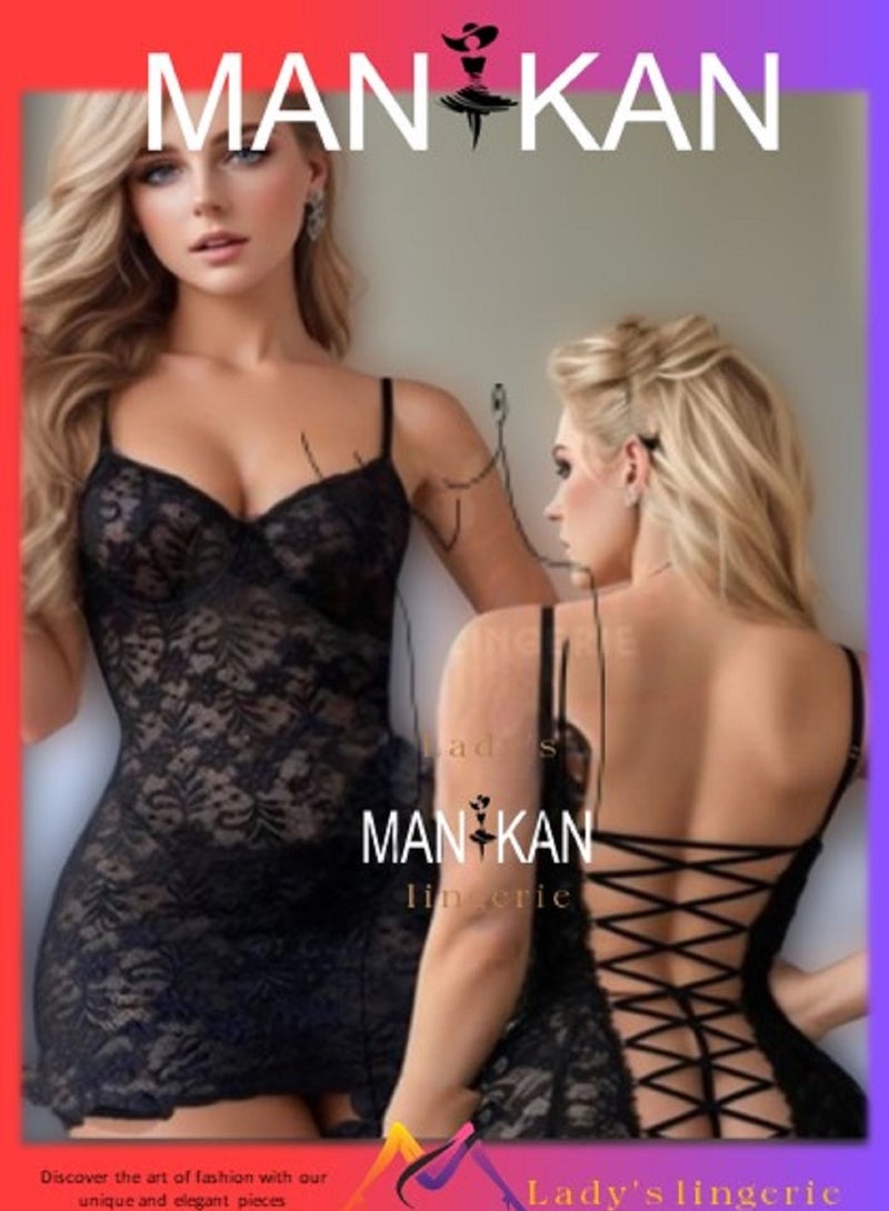 MANIKAN Lace underwear with lace-up back 