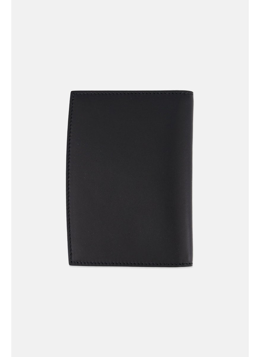 BALLY Men Brand Logo Passport Holder With Card Slots, Black  - Image 2