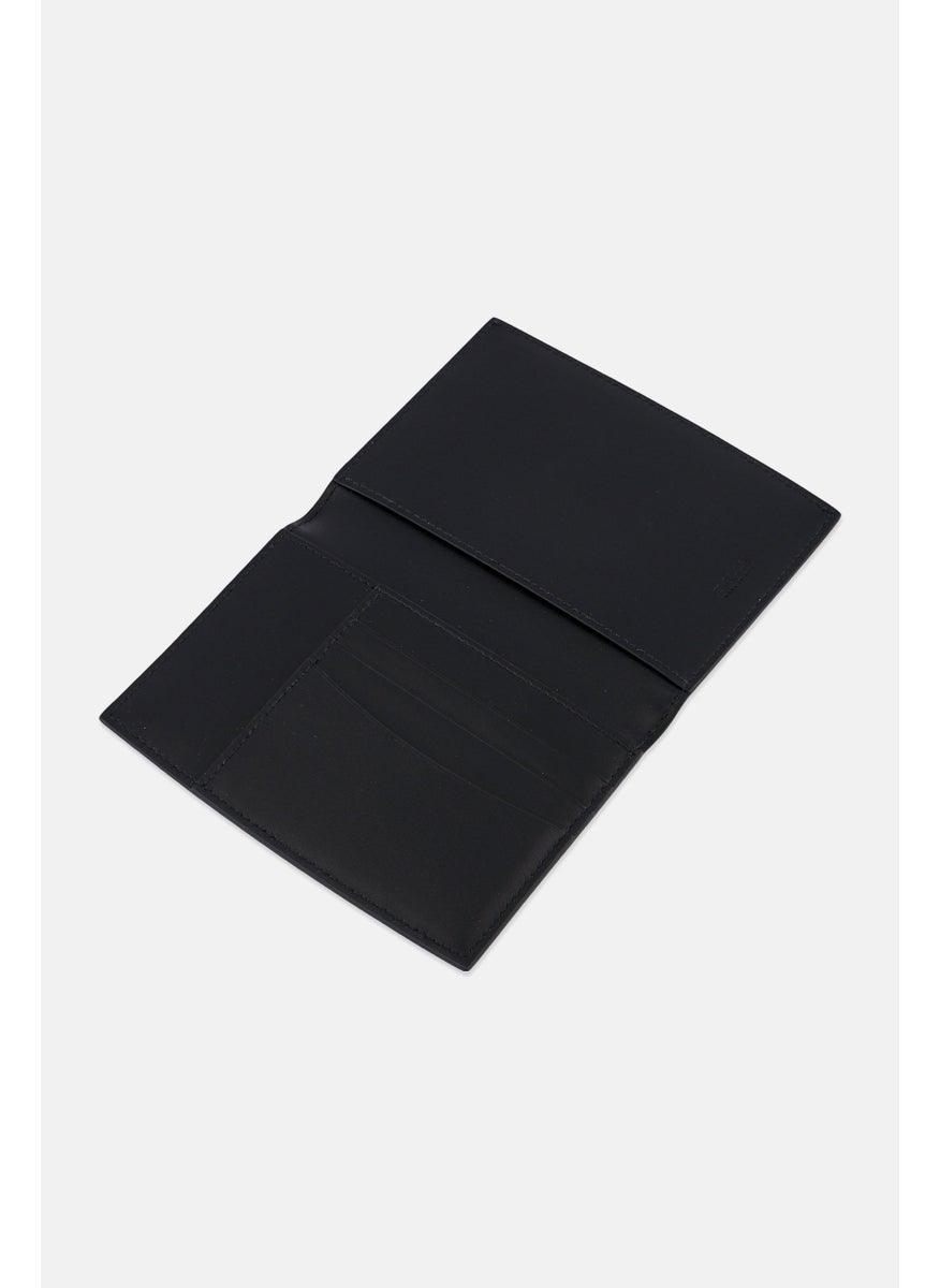 BALLY Men Brand Logo Passport Holder With Card Slots, Black  - Image 3