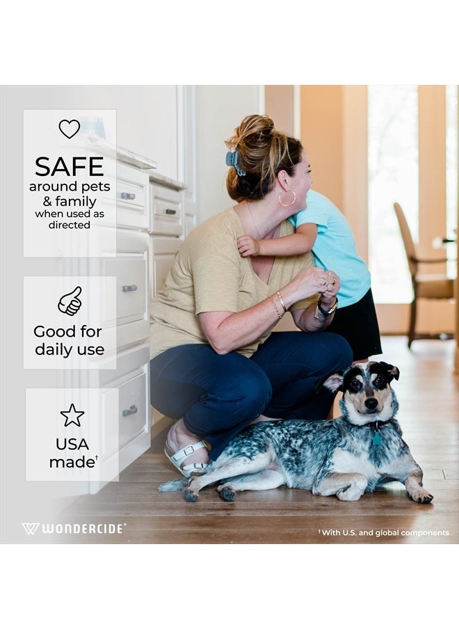 wondercide - Indoor Pest Control Spray for Home and Kitchen - Ant, Roach, Spider, Fly, Flea, Bug Killer and Insect Repellent - with Natural Essential Oils - Pet and Family Safe — Lemongrass 32 oz - Image 1